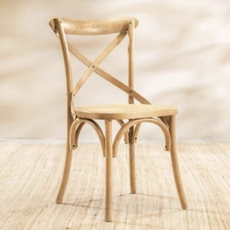 Silla madera en cruz Bernarda Natural
