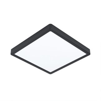 Plafon led 24w calido cuadrado negro